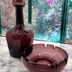 Amethyst Glassware w/ Ashtray