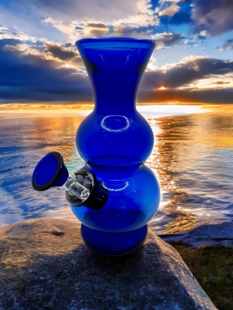 Blue Bubble Glassware